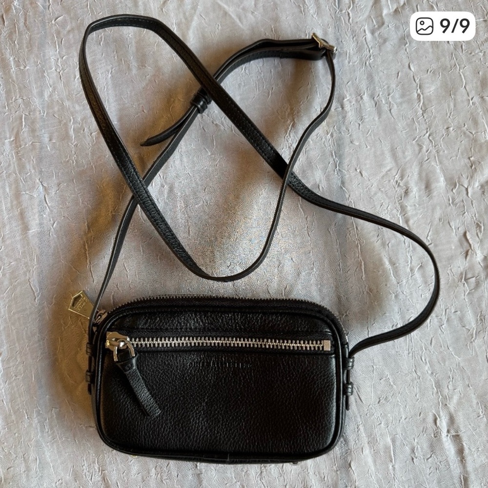 Aimee Kestenberg Let’s Ride Mini Leather Crossbody Bag Black